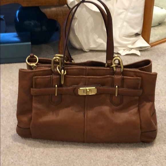Brown leather Coach bag, very good condition. - Picture 2 of 4